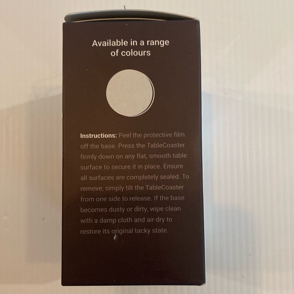 TableCoaster - The Ultimate Anti-Spill Drink Holder, In Black NEW - Picture 4 of 12